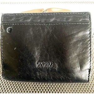 Wilsons Leather Womens Wallet Kiss Lock Coin Purse And Wallet Combo Nice